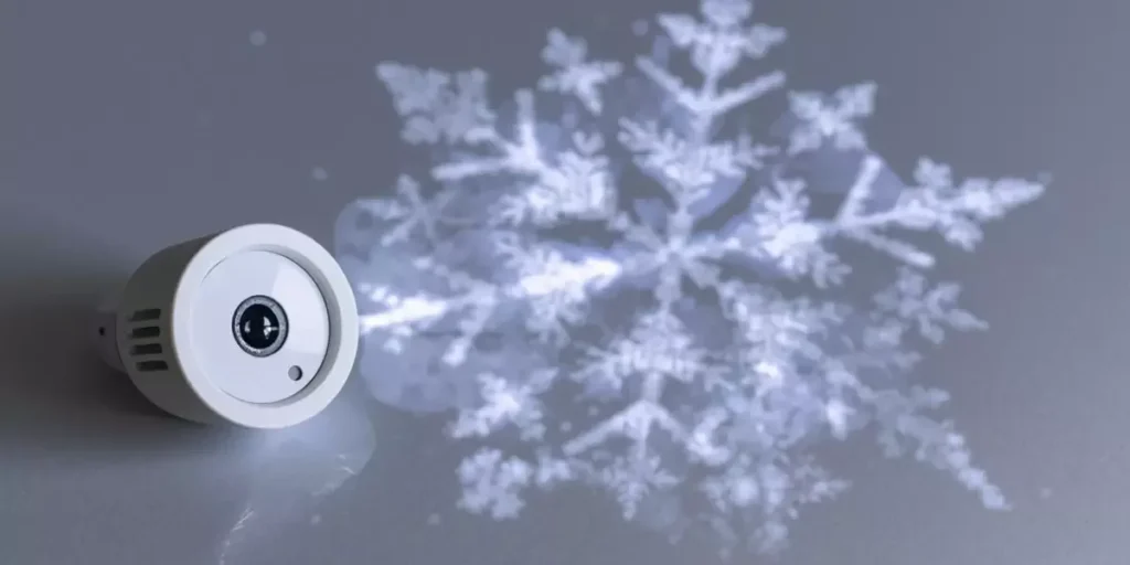 A basic snowflake projector under USD 10