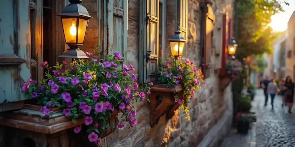 Lanterns and Window Boxes